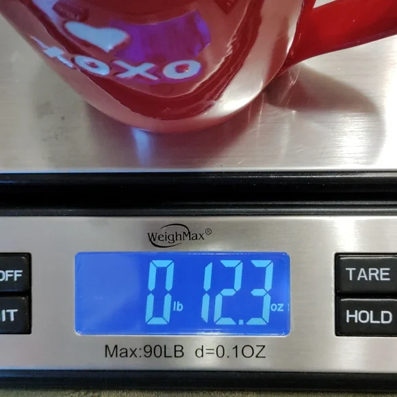 Hallmark heart "hugs & kisses" mug - Picture 15 of 15